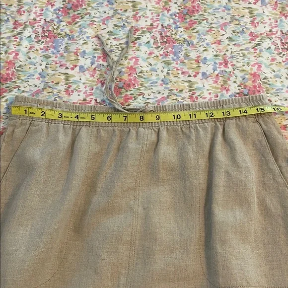 Garnet Hill 100% Linen Maxi Skirt Size10 - Picture 7 of 9